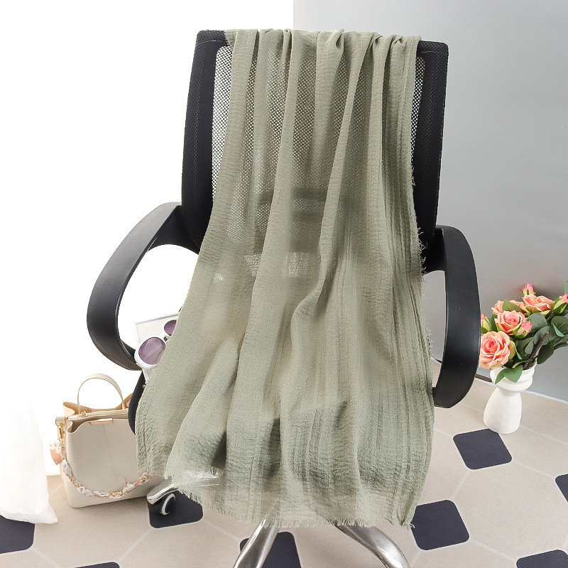 G245 Blød og åndbar Voile Hijab