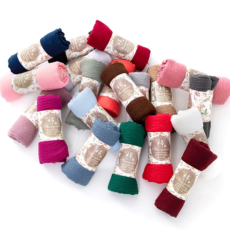 W1189 Praktisk og alsidig Voile Hijab