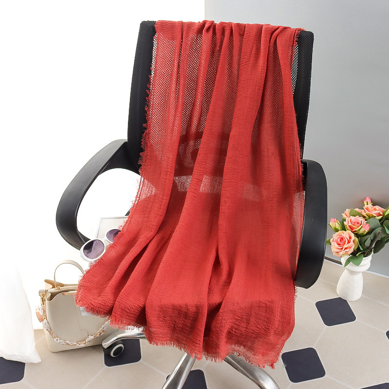 G245 Blød og åndbar Voile Hijab