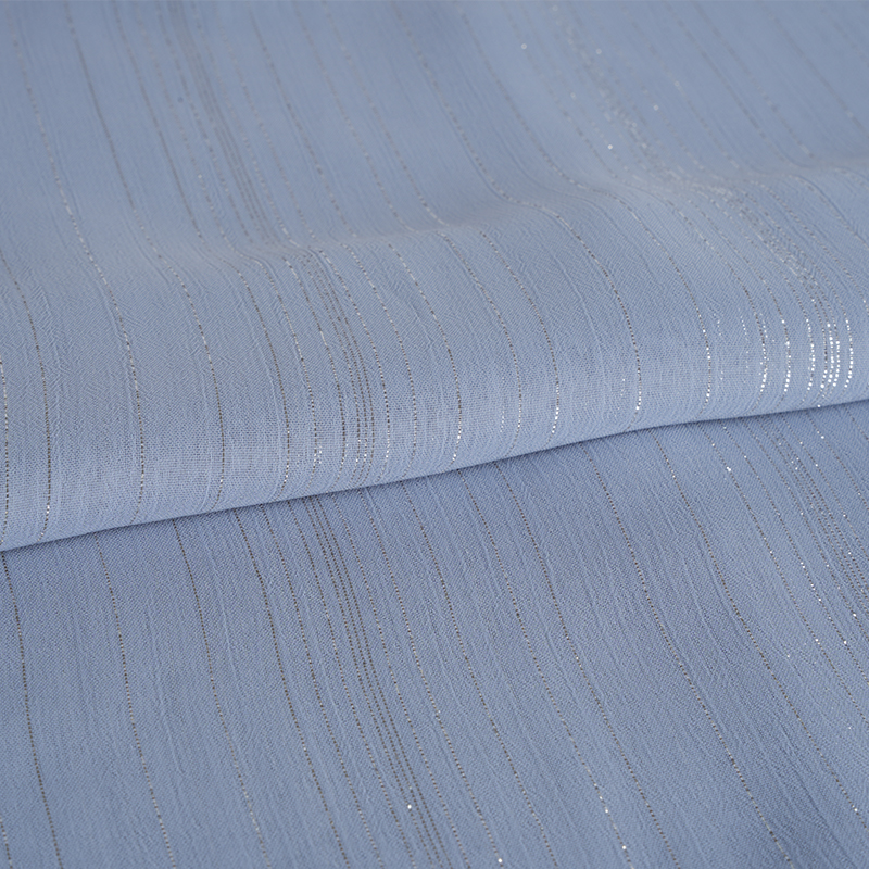 75D uregelmæssig sølv silke chiffon crepe