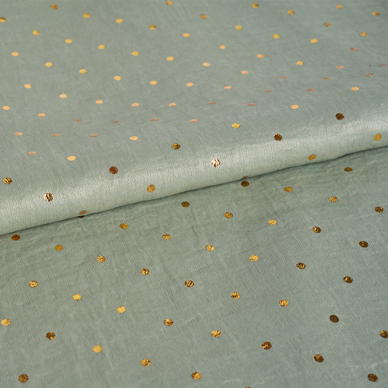 2026 Velvet Satin Airflow Cylinder Dot Folie Stemplingsstof