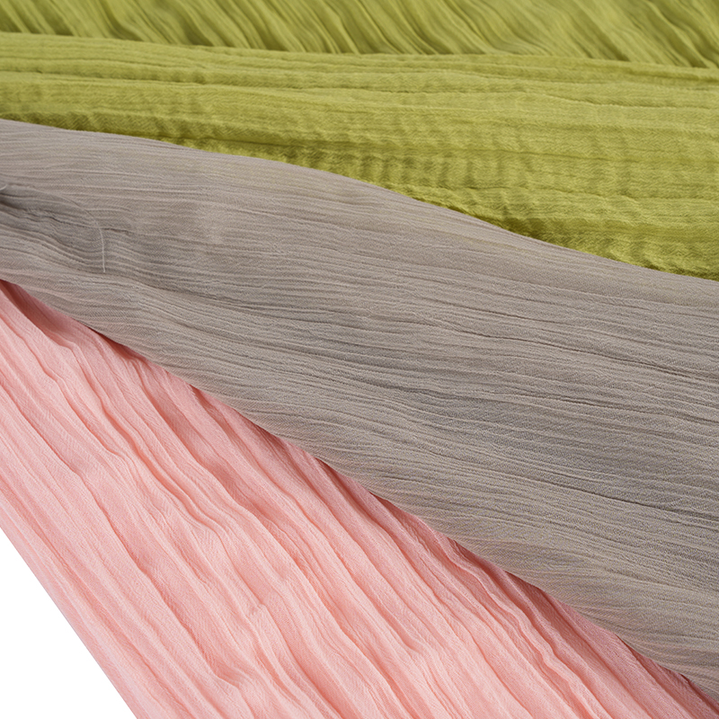 75d chiffon crepe plisserede stoffer