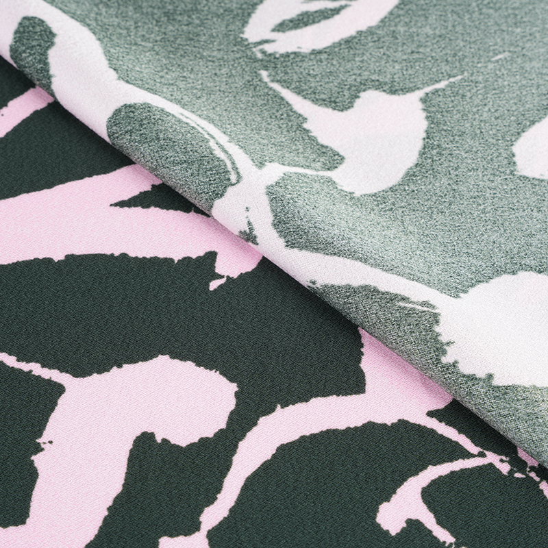 75D*120D Polyester Silke Rynket Arabisk Print Stof