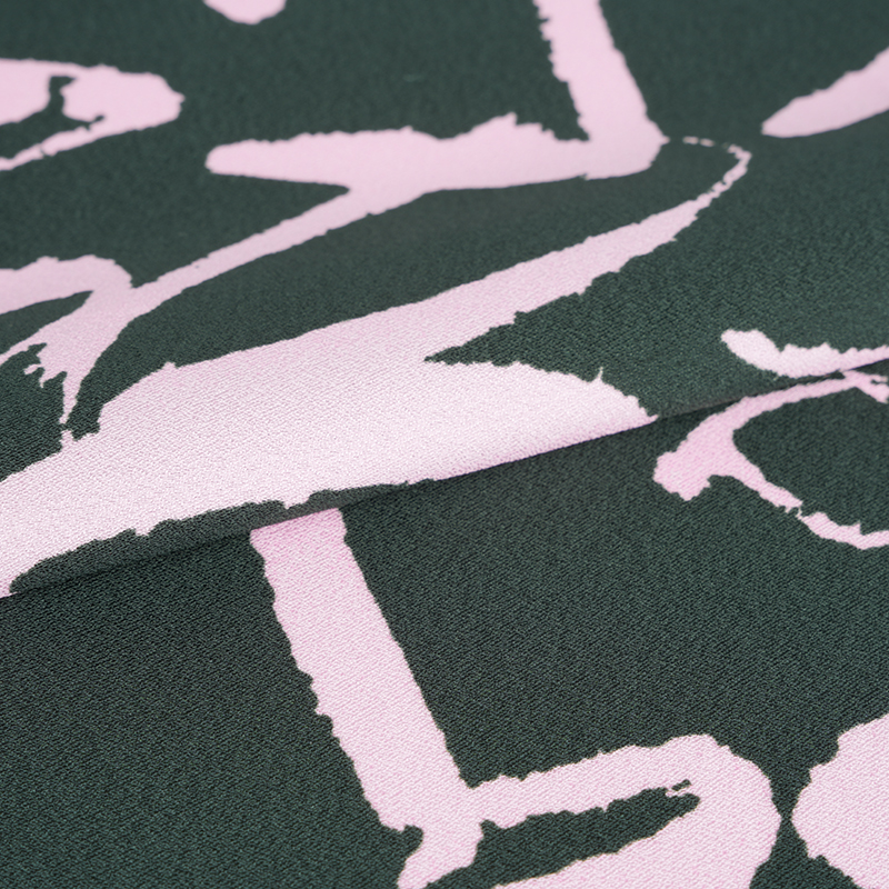 75D*120D Polyester Silke Rynket Arabisk Print Stof