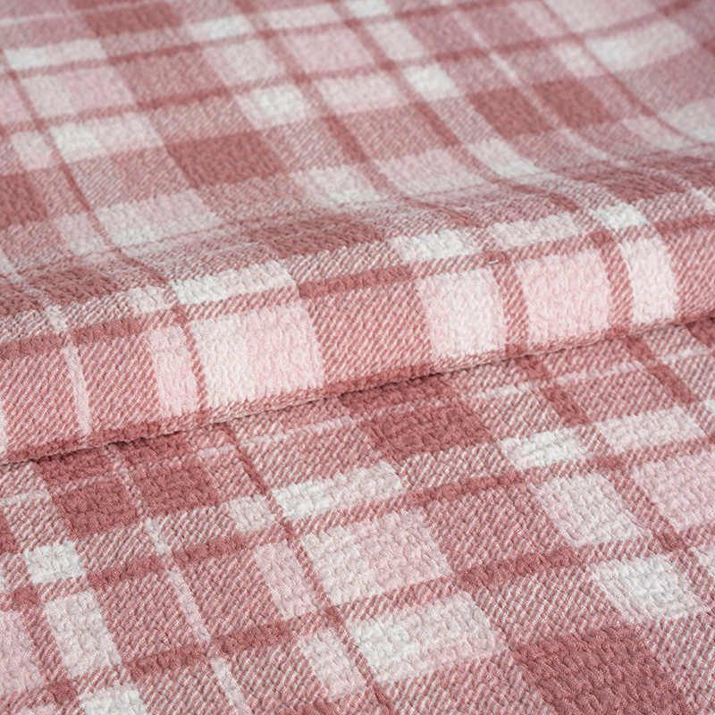 100D/150D Ideal Grid Print Stof