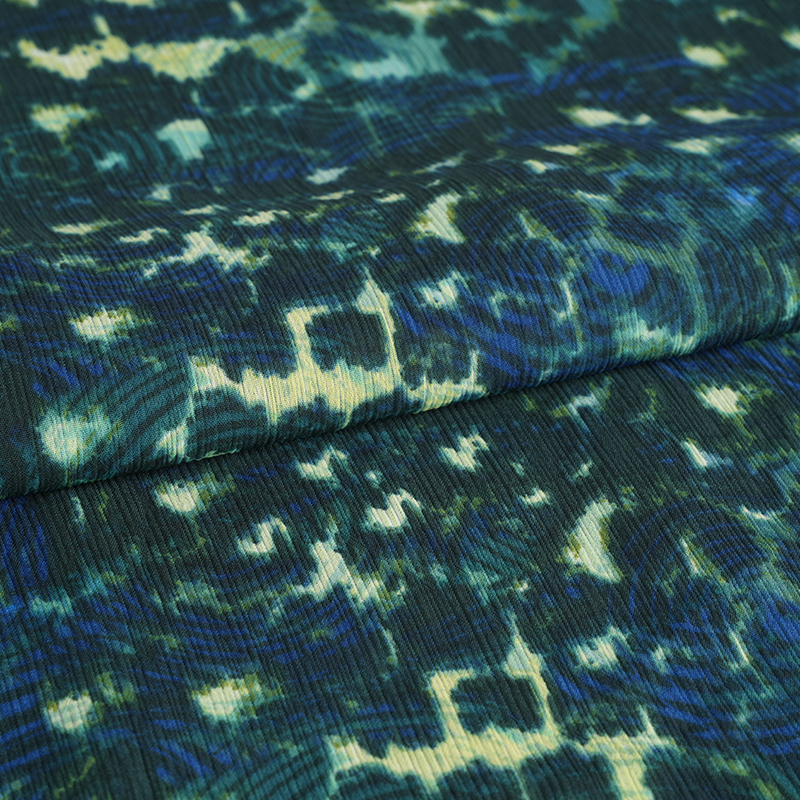 100d Paracord Crepe Cr3 rund leopardprint stof