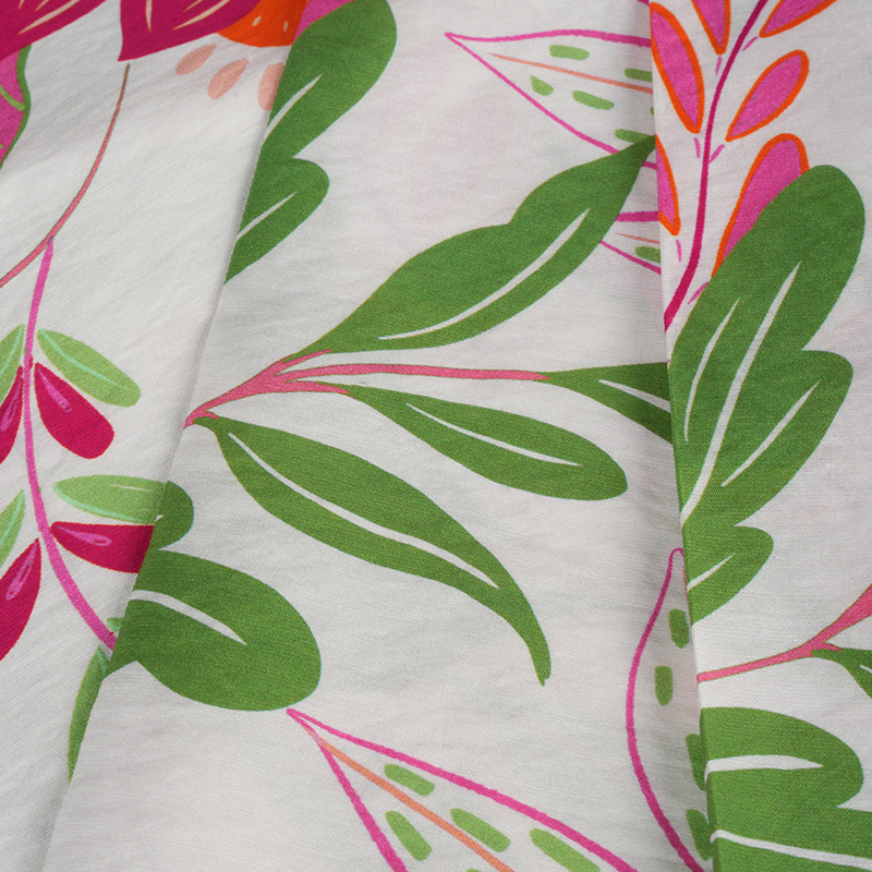 Rn Semi-Gloss Plain Bird Of Paradise Print stof