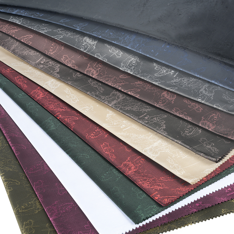 Polyester Kationisk Engelsk Logo Kort Jacquard