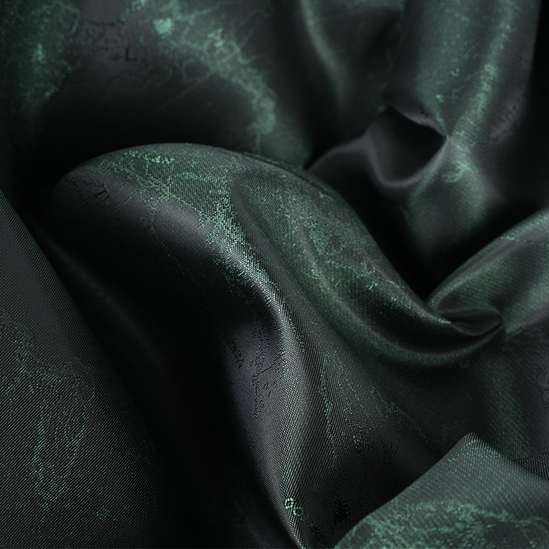 Polyester Kationisk Engelsk Logo Kort Jacquard