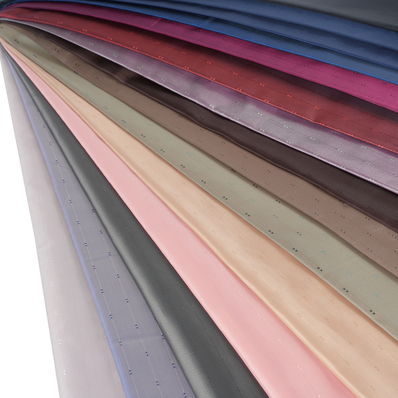 Polyester hvid filament korrugeret pilstribet Jacquard