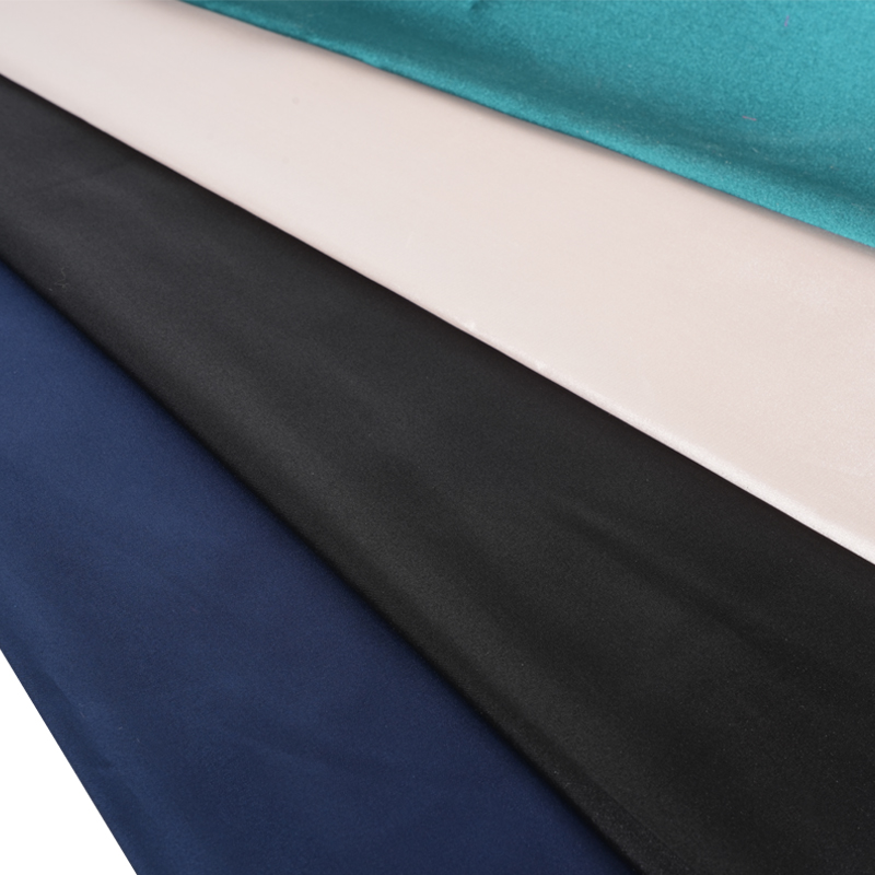 50D*50D farvet blank snoet stræk satinfarvningsstof