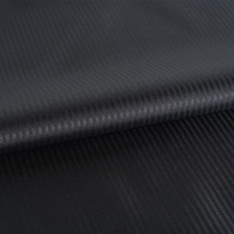 Polyester stribet lommestof