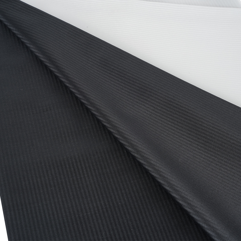 Polyester stribet lommestof