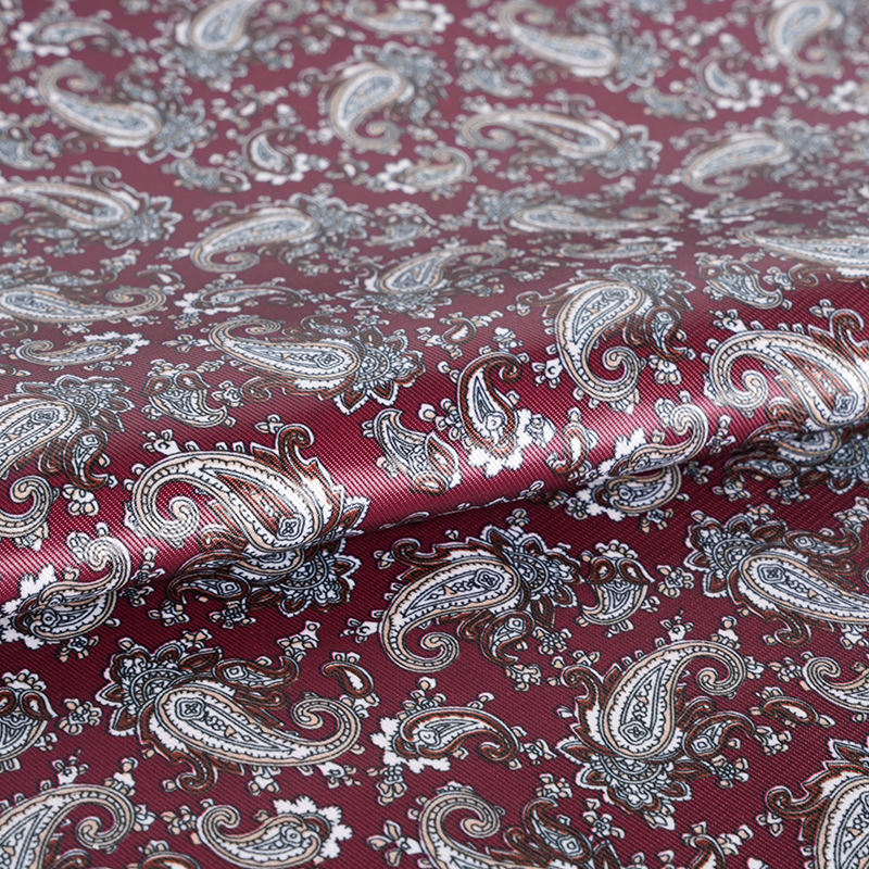 Polyester imiteret Rayon Loquat Flower Printing Stof