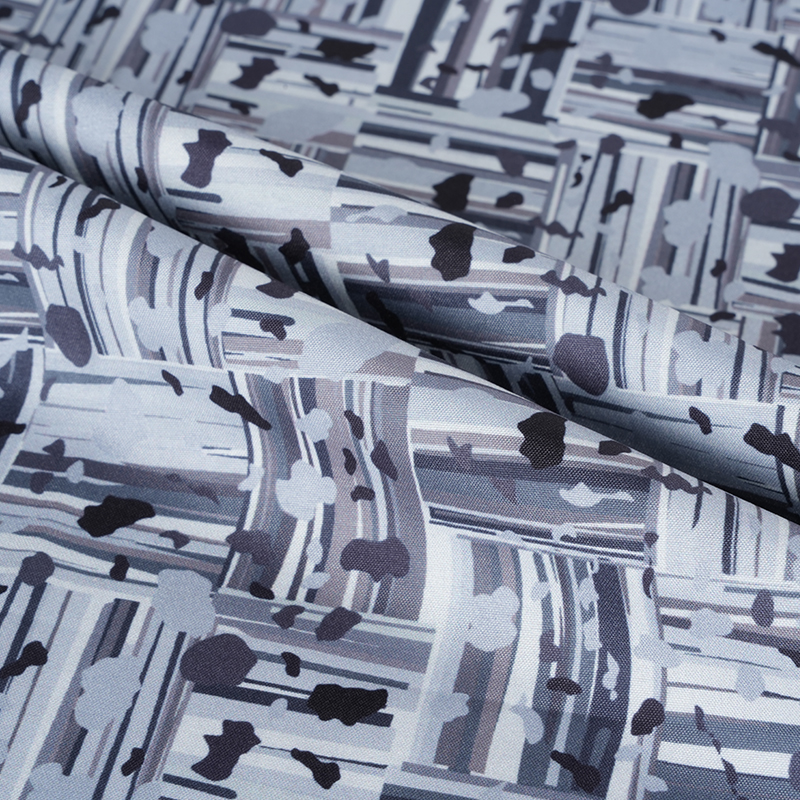 100D*40S Cool Silke Bomuld Abstrakt positiv og negativ blok digital printstof