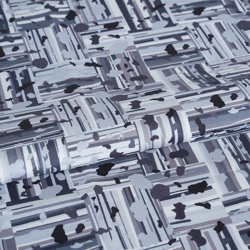 100D*40S Cool Silke Bomuld Abstrakt positiv og negativ blok digital printstof