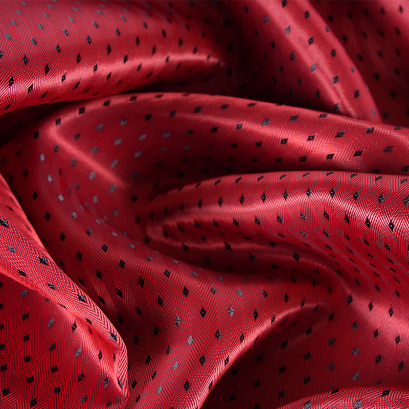 PV-sildebens-twill-bund lille diamantgitterstof