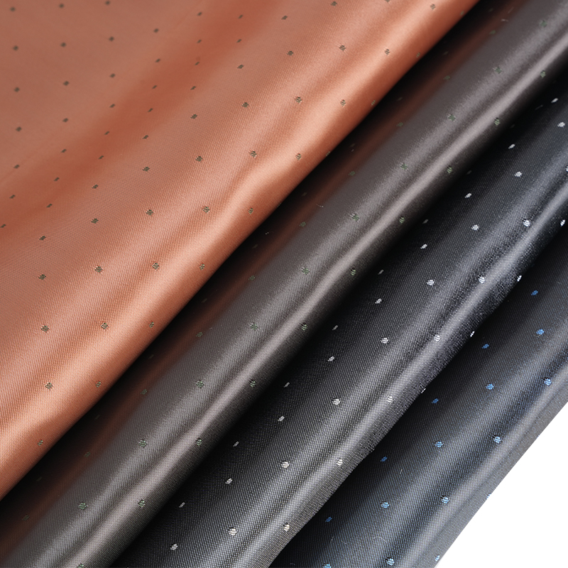 PV Satin Dot Jacquard stof